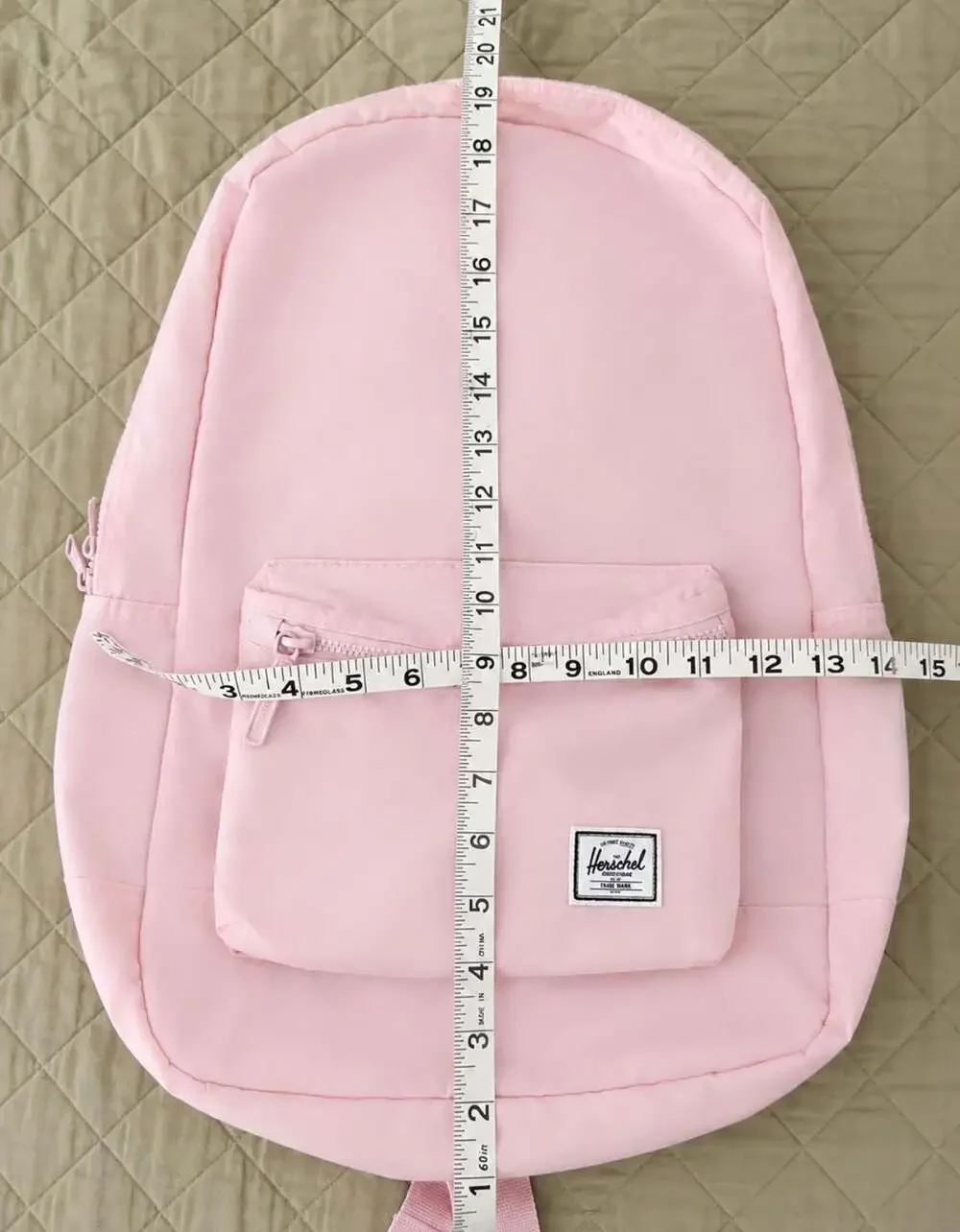 Herschel Packable Daypack Backpack Ash Rose Pink Travel Foldable